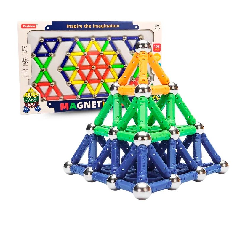 3D Magnetic Sticks 108 pcs